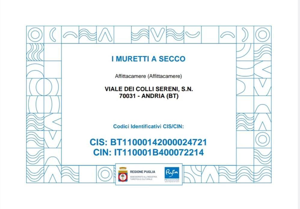 I Muretti A Secco B&B Castel Del Monte  Eksteriør billede